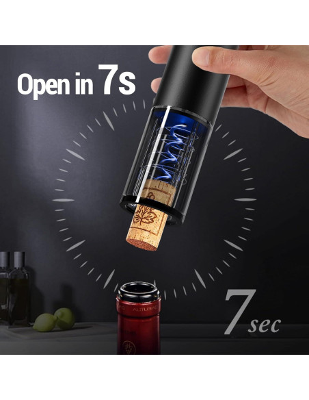 Abridor de Vino Eléctrico Marchpower, Portátil y Automático Abridor de Vino Eléctrico Marchpower, Portátil y Automático