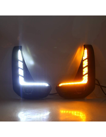 Luces de Conducción Diurna LED WZXDAUTO para Toyota Hilux 2020-2021 Luces de Conducción Diurna LED WZXDAUTO para Toyota Hilux 2020-2021