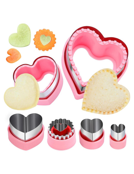 Juego de Cortadores de Galletas Corazón BakingWorld 6 Pcs Juego de Cortadores de Galletas Corazón BakingWorld 6 Pcs
