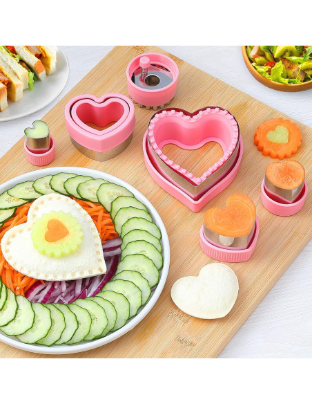 Juego de Cortadores de Galletas Corazón BakingWorld 6 Pcs Juego de Cortadores de Galletas Corazón BakingWorld 6 Pcs