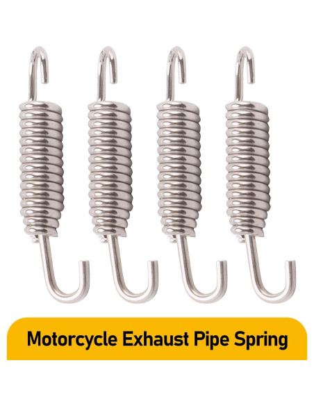 Gancho de Resorte de Escape de Motocicleta Awlbed 4 PCS Plata Gancho de Resorte de Escape de Motocicleta Awlbed 4 PCS Plata