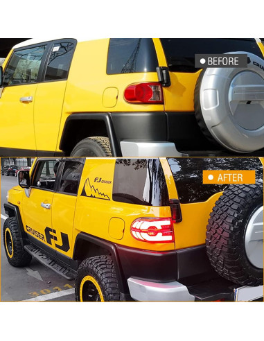 Luces Traseras LED T T-ABC Ahumado para Toyota FJ Cruiser 2006-2020