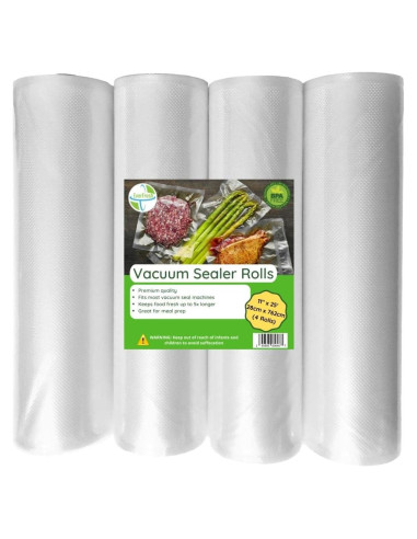 Rollos de Sellado al Vacío EverFresh 29x7m Paquete de 4