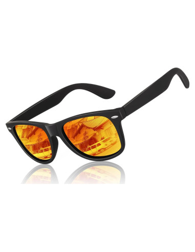 Gafas de sol polarizadas LINVO para hombres, diseño retro 80s