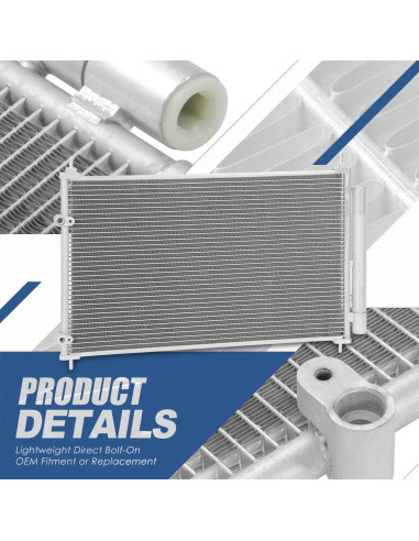 Condensador de Aire Acondicionado Auto Dynasty para Scion IM 2016-2018