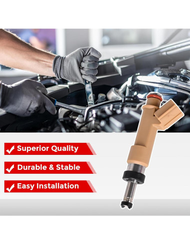 Inyectores de Combustible RLP 23250-0T020 Juego de 4 para Toyota