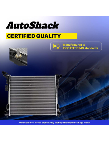 Radiador Auto Shack RK939 para Pontiac Vibe y Toyota Corolla 2003-2008 Radiador Auto Shack RK939 para Pontiac Vibe y Toyota Corolla 2003-2008