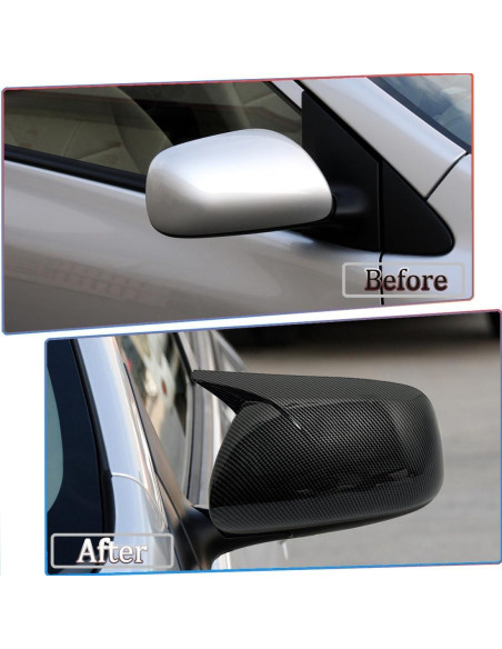 Cubierta de Espejo Lateral MUXEE para Toyota Corolla 2009-2013 - Fibra de Carbono Cubierta de Espejo Lateral MUXEE para Toyota Corolla 2009-2013 - Fibra de Carbono