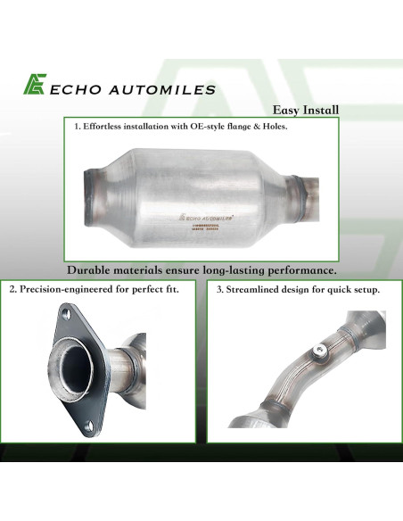 Convertidor Catalítico ECHO AUTOMILES para Toyota Corolla 1.8L 2003-2008 Convertidor Catalítico ECHO AUTOMILES para Toyota Corolla 1.8L 2003-2008