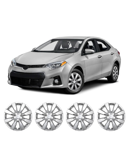 Juego de 4 Tapacubos Cromo 16" Hawkley para Toyota Corolla y Matrix Juego de 4 Tapacubos Cromo 16" Hawkley para Toyota Corolla y Matrix