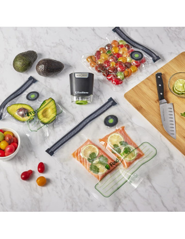 Bolsas Reutilizables FoodSaver de 1 Litro para Sellado al Vacío