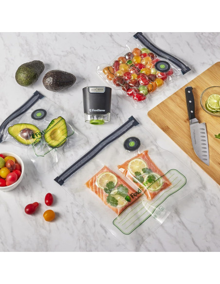 Bolsas Reutilizables FoodSaver de 1 Litro para Sellado al Vacío Bolsas Reutilizables FoodSaver de 1 Litro para Sellado al Vacío