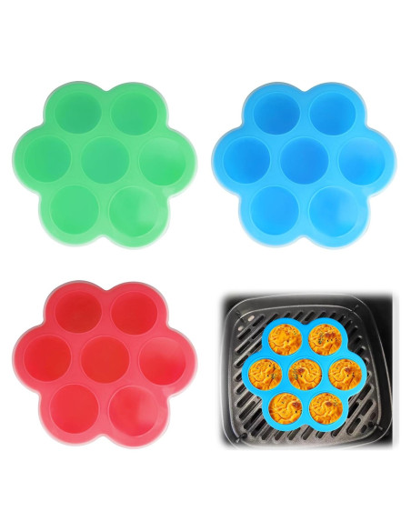 Molde de Silicona para Huevos Qicfrk 20 cm Reutilizable Molde de Silicona para Huevos Qicfrk 20 cm Reutilizable