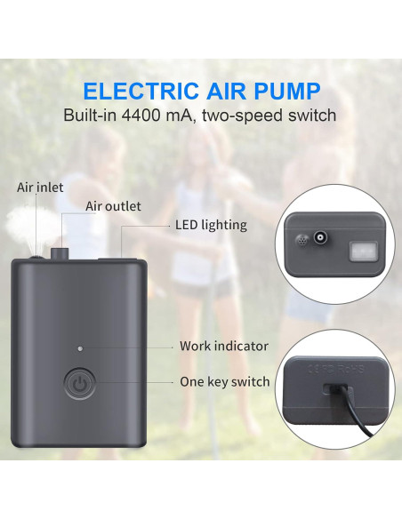 Ducha Portátil AZXJC 20L Bomba Recargable 8 Modos Ducha Portátil AZXJC 20L Bomba Recargable 8 Modos