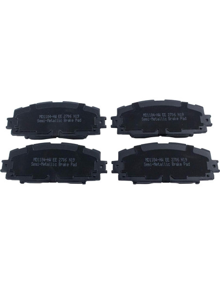 Pastillas de freno TRQ semi-metálicas para Toyota Yaris 2007-2018 Pastillas de freno TRQ semi-metálicas para Toyota Yaris 2007-2018