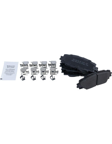Pastillas de freno TRQ semi-metálicas para Toyota Yaris 2007-2018