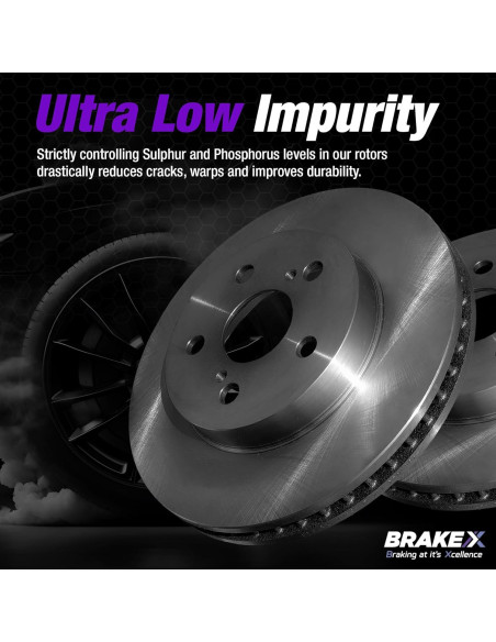 Kit de Freno Delantero Brake X para Toyota Yaris 2007-2011 Kit de Freno Delantero Brake X para Toyota Yaris 2007-2011