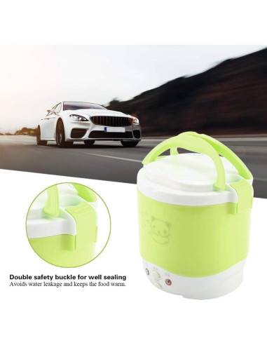 Olla Arrocera Mini Eléctrica Keenso 1L 12V Portátil Verde