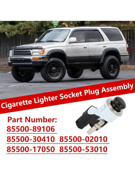 Ensamblaje enchufe socket encendedor cigarrillos Yestree 12V Ensamblaje enchufe socket encendedor cigarrillos Yestree 12V