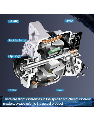 Alternador BULIAZY 80 Amp para Toyota Yaris 1.5L 2006-2009