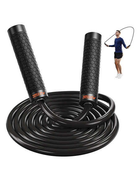 Cuerda de Salto con Peso KUTIZE 0.45kg Ajustable para Fitness Cuerda de Salto con Peso KUTIZE 0.45kg Ajustable para Fitness