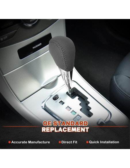 Perilla de Cambio Nuoozy para Toyota y Lexus - Cuero Gris Perilla de Cambio Nuoozy para Toyota y Lexus - Cuero Gris