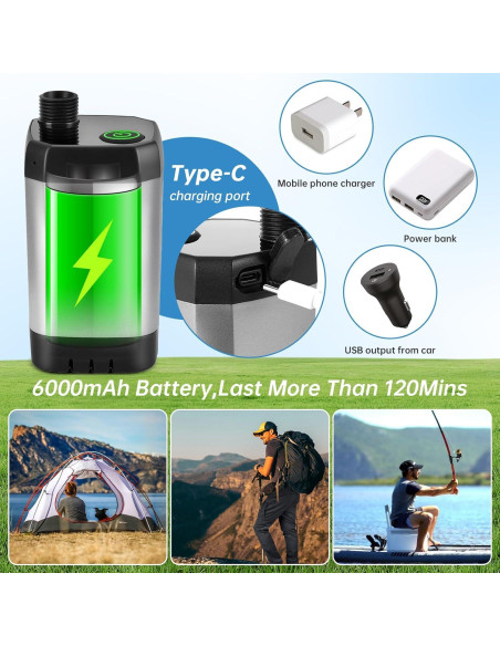 Ducha Portátil AlpsWolf 6000mAh para Camping y Playa Ducha Portátil AlpsWolf 6000mAh para Camping y Playa