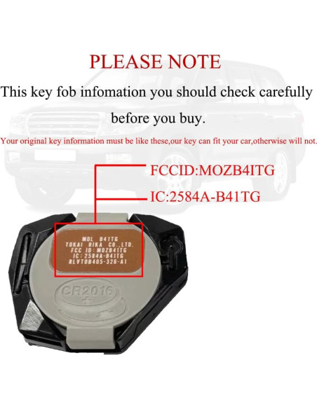 Control Remoto de Llave MechanMagic para Toyota Yaris 2007-2013 Control Remoto de Llave MechanMagic para Toyota Yaris 2007-2013