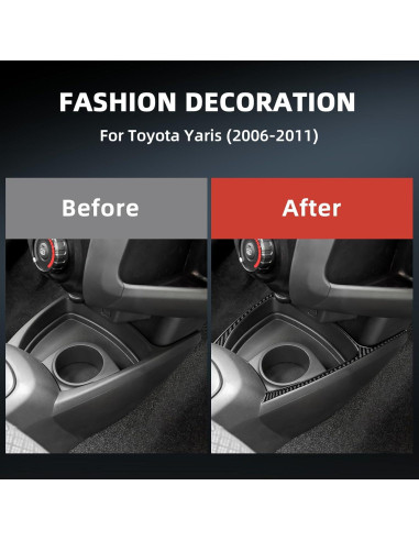 Cubierta de Fibra de Carbono Real FXETRNL para Toyota Yaris 2006-2011