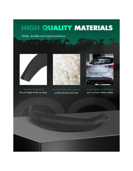 Spoiler de Techo SCITOO para Toyota Yaris 2012-2018 Negro Mate Spoiler de Techo SCITOO para Toyota Yaris 2012-2018 Negro Mate