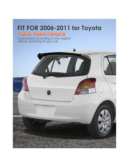 Alerón de Techo ABS FINDAUTO para Toyota Yaris 2006-2011 Alerón de Techo ABS FINDAUTO para Toyota Yaris 2006-2011