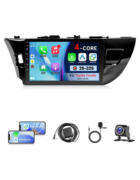 Radio Android 10.1" Kutaitai para Toyota Corolla 2013-2016 Radio Android 10.1" Kutaitai para Toyota Corolla 2013-2016