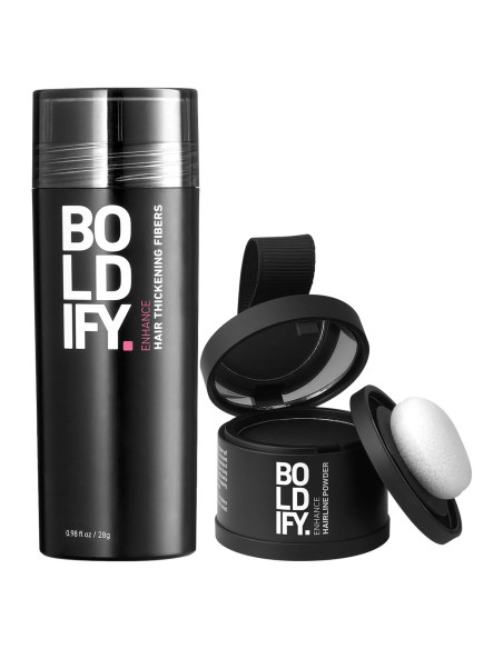 Polvo para Cabello Boldify - Cubrimiento Raíces Negro 145g Polvo para Cabello Boldify - Cubrimiento Raíces Negro 145g