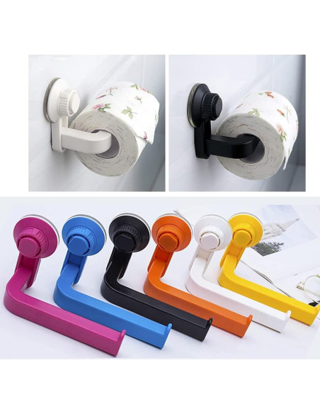 Soporte de Toallas de Papel Junhcone Negro Montado en Pared Soporte de Toallas de Papel Junhcone Negro Montado en Pared