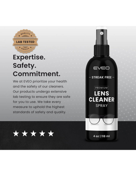 Kit de Limpieza de Gafas EVEO - 4 Piezas con Spray y Paño Kit de Limpieza de Gafas EVEO - 4 Piezas con Spray y Paño