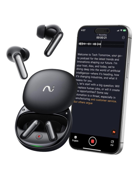 Auriculares Grabadores de Voz viaim RecDot AI - 48dB ANC, 36h Batería Auriculares Grabadores de Voz viaim RecDot AI - 48dB ANC, 36h Batería
