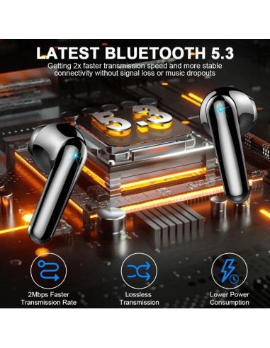 Auriculares Inalámbricos Drsaec I52-NEW Bluetooth 5.3 50H IP7