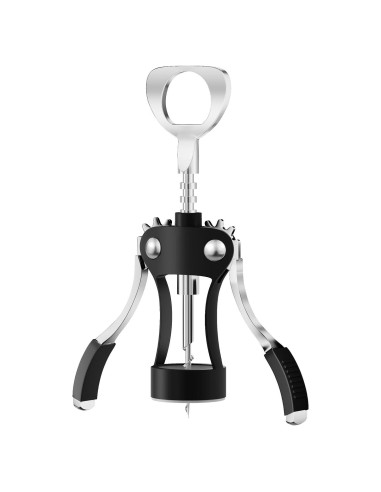 Abridor de Vino KORCCI Multifuncional 19.69 cm Zinc Negro
