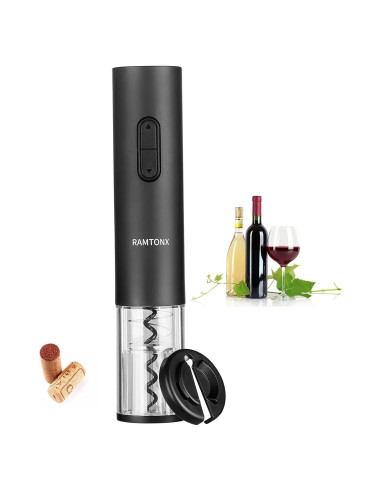 Abridor de Vino Eléctrico Ramtonx Automático Negro 258g