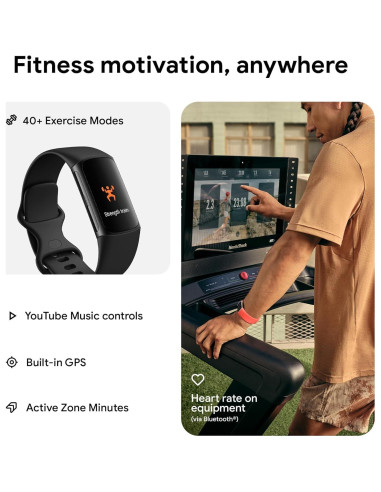 Fitbit Charge 6 Rastreador de Actividad con GPS y Monitoreo de Salud