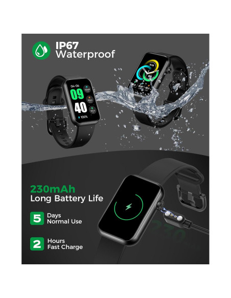 Reloj Inteligente EGQINR Fitness Bluetooth 1.57" Monitoreo Salud Reloj Inteligente EGQINR Fitness Bluetooth 1.57" Monitoreo Salud