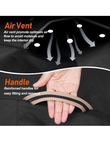 Cubierta de Parrilla PasWith 152 cm Impermeable y Resistente