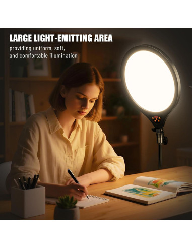 Anillo de Luz LED 14" GSY con Trípode Ajustable 160 cm