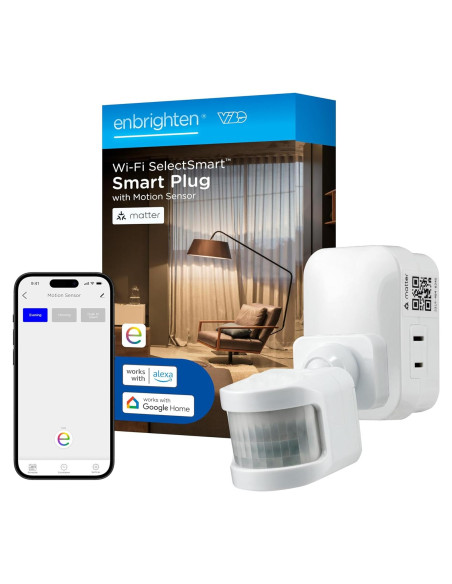 Enchufe Inteligente Enbrighten VIBE con Sensor de Movimiento Enchufe Inteligente Enbrighten VIBE con Sensor de Movimiento