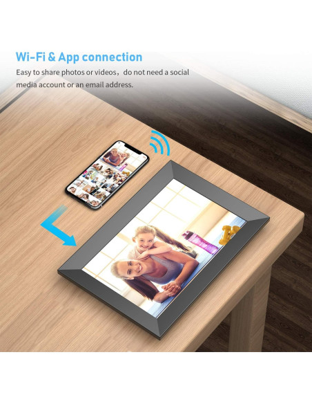 Marco Digital Frameo 10.1" WiFi Pantalla Táctil HD 16GB Marco Digital Frameo 10.1" WiFi Pantalla Táctil HD 16GB