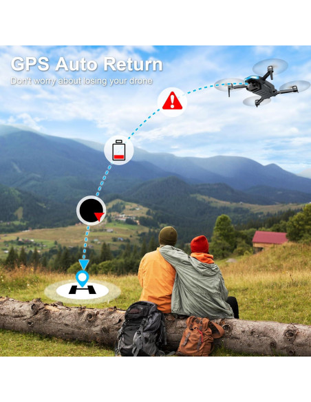 Drone Tercaso HK88 con cámara 2K HD y GPS, plegable Drone Tercaso HK88 con cámara 2K HD y GPS, plegable