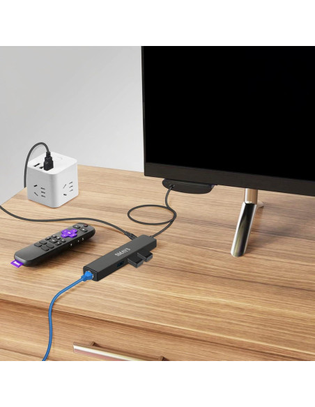 Adaptador Ethernet OTG USB SMAYS para Roku 4K+ y Fire TV Adaptador Ethernet OTG USB SMAYS para Roku 4K+ y Fire TV