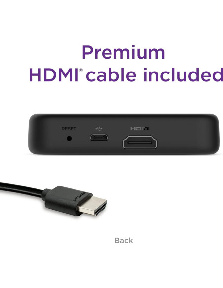 Roku Premiere Reproductor Streaming HD 4K HDR con HDMI Roku Premiere Reproductor Streaming HD 4K HDR con HDMI