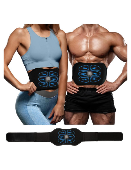 Estimulador Muscular EMS Ruszoaer Cinturón Abdominal Azul Estimulador Muscular EMS Ruszoaer Cinturón Abdominal Azul