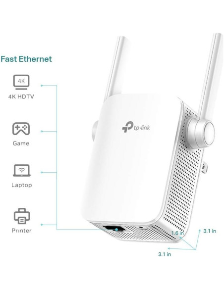 Extensor WiFi TP-Link RE105, Aumentador de Señal 300Mbps Extensor WiFi TP-Link RE105, Aumentador de Señal 300Mbps